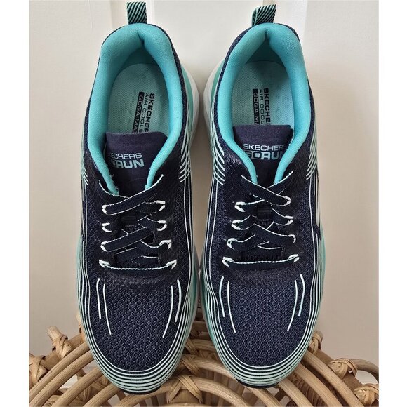 NEW Skechers Ultra Go Run Max Cushion Elite Blue Turquoise Sneakers Women's 7 - Picture 8 of 15